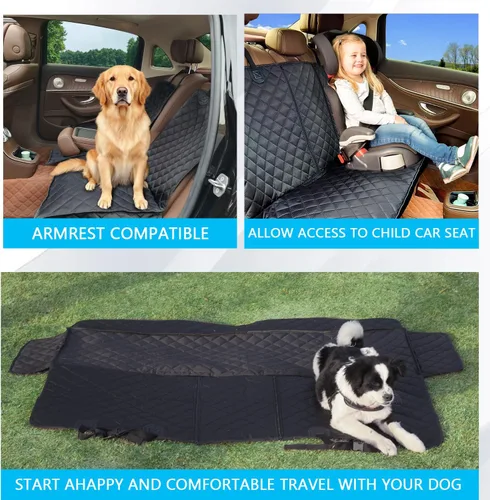 Miniatura 4 de Funda de asiento de automóvil para perro, funda para asiento trasero, funda de mascota para perros, impermeable, protector de asiento de automóvil