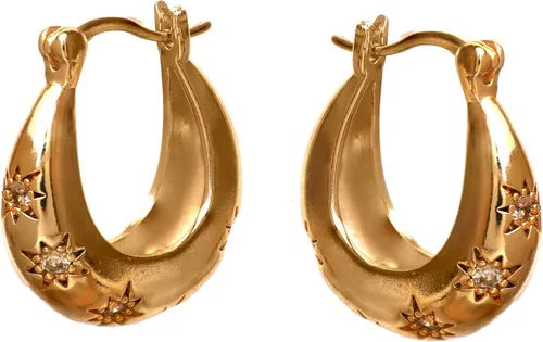 Miniatura 56 de Gempires - Aretes ligeros y gruesos, delicados y minimalistas, hipoalergénicos, chapados en oro, sin deslustre, diseño clásico, para uso diario