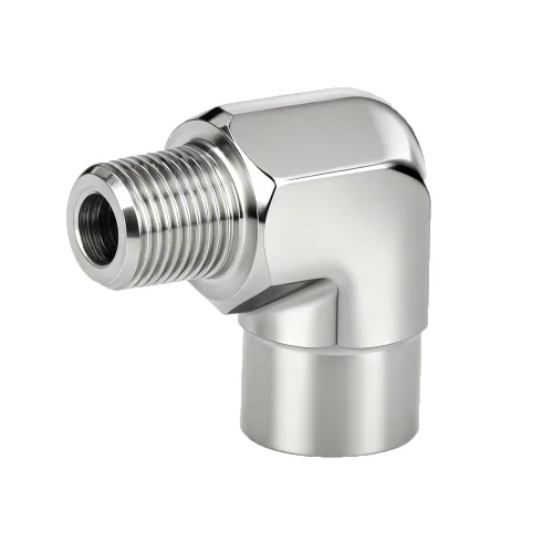 Miniatura 3 de Metalwork 304 Acero inoxidable forjado tubería de montaje, codo de calle de 90 grados, 3/4 "NPT hembra x 3/4" NPT macho, 1 unidad Hembra x Masculino