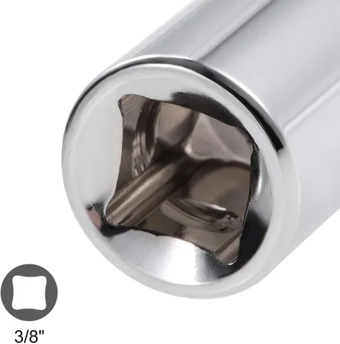 Miniatura 4 de uxcell Adaptador de enchufe de 3/8 pulgadas (F) x 1/2 pulgada (M) para llaves de trinquete, hembra a macho, Cr-V