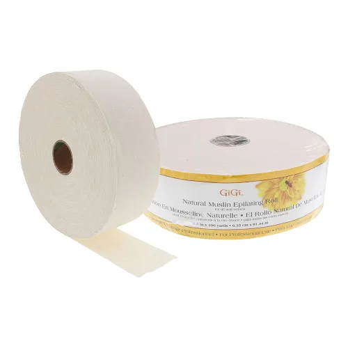 Miniatura 11 de GiGi Tiras depiladoras de muselina natural, tiras de cera suave para depilación facial y cuerpo, disponibles en tamaños regulares y pequeños