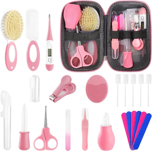Miniatura 15 de Kit de cuidado y aseo para bebés recién nacidos, kit de cuidado de bebé de 31 piezas mejorado, kit de seguridad para recién nacidos, set de cuidado
