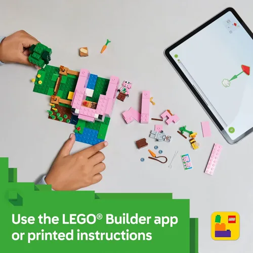 Miniatura 6 de LEGO Minecraft - Figuras de juguete y juego de La Casa del Cerdito Bebé, juguete de construcción de Minecraft para niños, niños y niñas, a partir