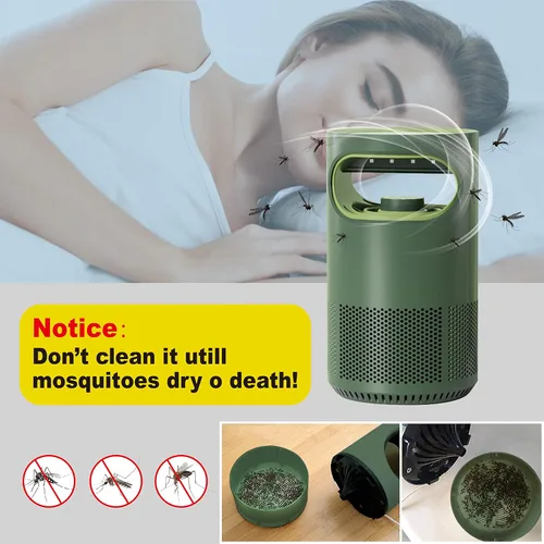 Miniatura 5 de Voltorb Trampa para insectos para interiores, trampa atractante de insectos, potente luz exterminadora de insectos, alimentada por USB, repelente
