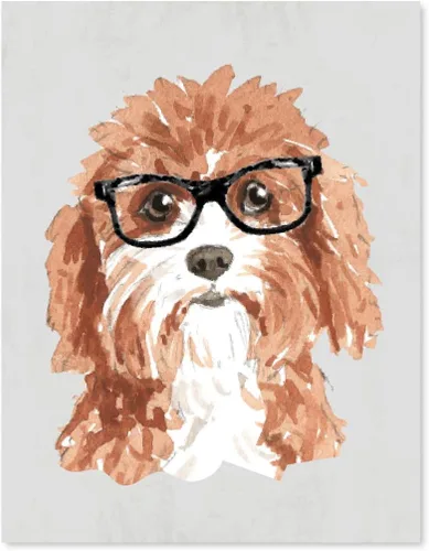Miniatura 44 de Andaz Press Póster impreso para pared de perro, 8.5 x 11 pulgadas, Shih Tzu en lazo rosa, 1 paquete, regalo de cumpleaños de Navidad, sin marco