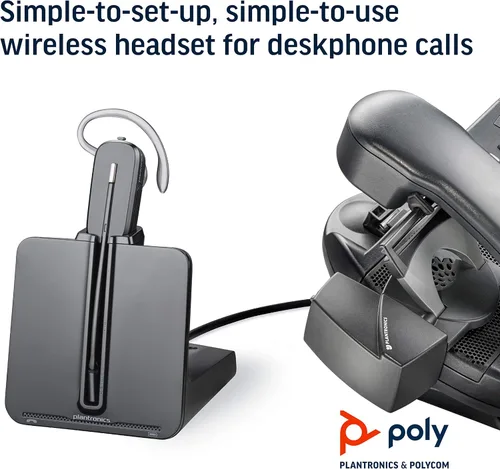 Miniatura 3 de Plantronics - CS540 Auriculares inalámbricos DECT (Poly) - Mono (un oído) Convertible (3 estilos de uso) - Se conecta al teléfono de escritorio