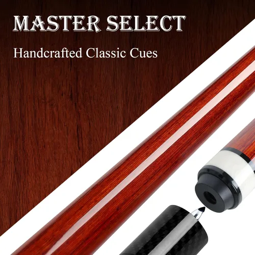Miniatura 9 de lotmusic Advanced Pool Stick with Telescopic Cue Extension, Original Dyeing Brown Cue Sticks for Billiard Enthusiasts, 58'' Pool Cue Set with Teñido