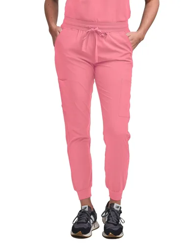 Miniatura 65 de Green Town Conjunto de ropa quirúrgica para mujer, pantalón deportivo y parte superior con cuello en V, 5 bolsillos, cintura de yoga, uniforme