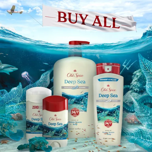 Miniatura 7 de Old Spice Desodorante para hombre Deep Sea con aroma de elementos oceánicos inspirado en la naturaleza, 3 oz