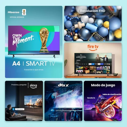 Miniatura 4 de Hisense - Smart Fire TV de 32 pulgadas Serie A4 FHD 1080p (32A4NF, Modelo 2025) - DTS Virtual: X, diseño de bisel delgado, Alexa integrado