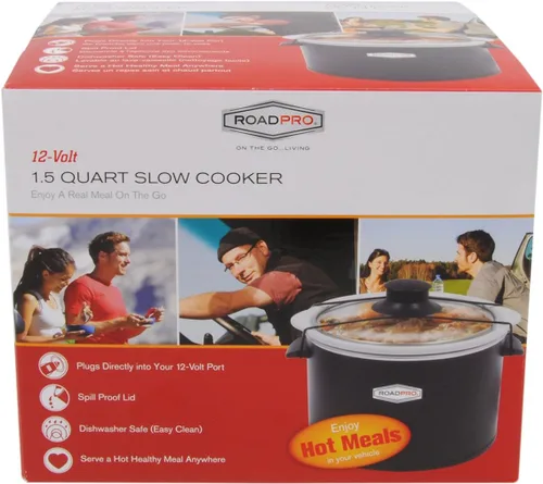 Miniatura 5 de Olla de cocción lenta Roadpro – rpsl-350 12 V 1.5 cuarto.