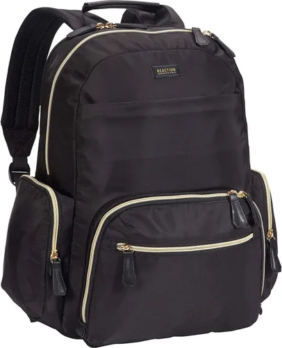 Kenneth Cole Reaction Sophie - Mochila RFID antirrobo de nailon sedoso de 15.0 pulgadas para laptop y tablet de 15.0 pulgadas, Negro, talla única ,