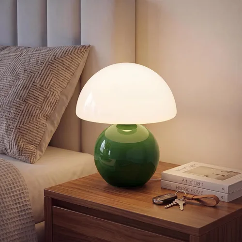Miniatura 12 de Dawnwake Lámpara de Mesa con Forma de Hongo para Dormitorio, Lámparas Pequeñas de Escritorio para Mesita de Noche para Mesas de Noche de Sala