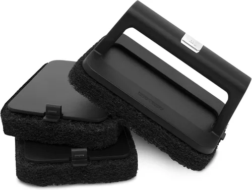 Miniatura 6 de Weber Kit de limpieza de plancha, 8 piezas – Rascador de plancha resistente, almohadillas para fregar, piedras de limpieza y asas de fácil agarre
