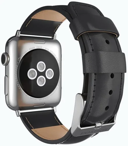 Miniatura 4 de Snakehive Correa de cuero genuino compatible con Apple Watch Compatible con Apple Watch de 1.496 in 1.575 in 1.614 in 1.654 in 1.732 in 1.772 in