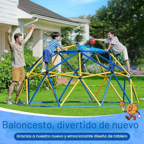 Miniatura 4 de Zupapa Cúpula de escalada de 10 pies, gimnasio de jungla para exteriores para niños con agarre para escalar - Escalador de cúpula geométrica
