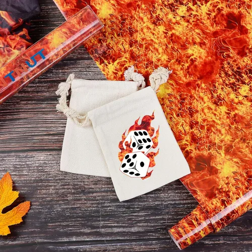 Miniatura 4 de Tintnut Rollo de vinilo de transferencia de calor HTV que brilla en la oscuridad, 12 pulgadas x 5 pies, estampado de fuego ardiente naranja
