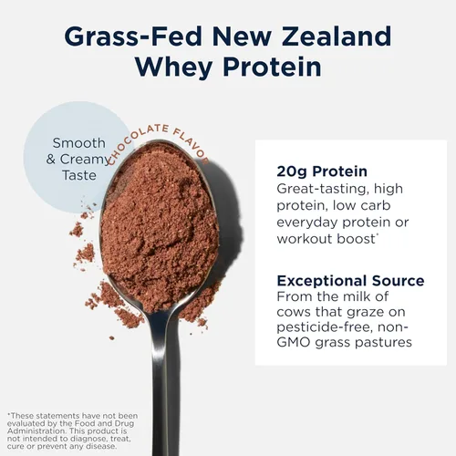 Miniatura 2 de Designs for Health WheyCool - Suplemento de proteína de suero de leche alimentada con pasto con 0.71 onzas de proteína, puede apoyar a atletas