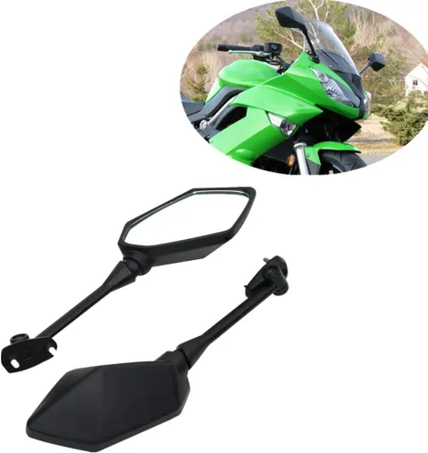 Miniatura 2 de TCT-MOTORPARTS Par de espejos retrovisores laterales para KAWASAKI NINJA 650R ER6F ER-6F 2009-2016 negro