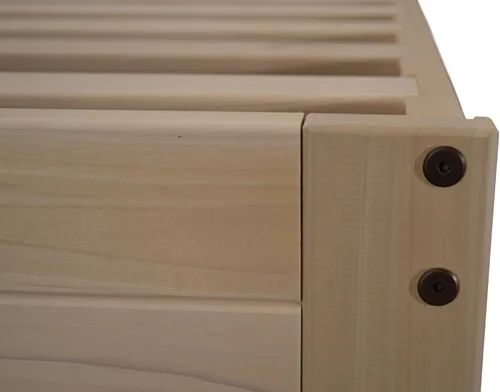 Miniatura 4 de KD Frames 6223-LX-T Lexington - Cama con plataforma, individual, sin terminar