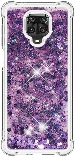 Miniatura 48 de Glitter Sparkle Moving Quicksand Flowing Cover para Xiaomi Redmi Note 10S Bling Liquid Clear Star Heart Silicona Bumper Funda transparente de goma a