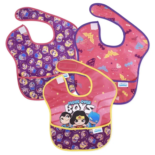 Miniatura 25 de Baberos Bumkins para Niña o Niño, SuperBib para Bebé y Niño Pequeño de 6-24 Meses, Imprescindible para Comer, Alimentar, Suministros de Destete LED
