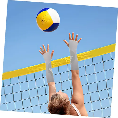 Miniatura 8 de Volleyball Arm Guards 2 Pairs Elastic Arm Sleeves Padded Wrist Cover Sports Elbow Sleeve Workout Brace