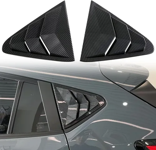 CTH para Subaru Crosstrek 2024 2025 2026 - Rejillas de ventana lateral trasera para obturador, cubierta de panel decorativo, accesorios de Negro
