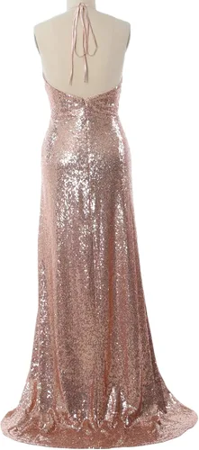 Miniatura 2 de MACloth Vestido largo de lentejuelas para dama de honor vestido de noche para fiesta