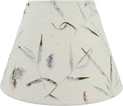 Miniatura 3 de Aspen Creative 32631A Pantalla de lámpara de construcción de araña con forma de imperio de transición en blanco hueso, parte superior de 6 pulgadas