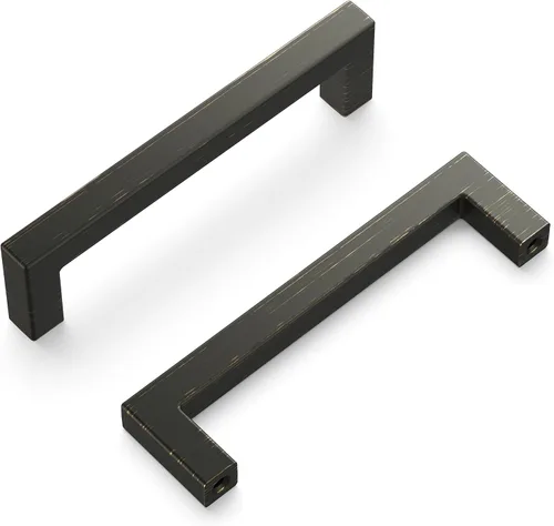 Miniatura 44 de Hickory Hardware - HH075326-BGB - Manija de la colección Skylight, 3 pulgadas de centro a centro, latón dorado cepillado.