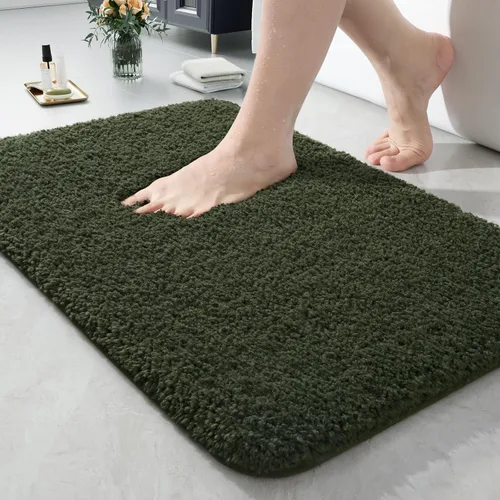 Miniatura 45 de LOCHAS - Tapete de baño de 24x70 pulgadas, suave, grueso y absorbente, hecho de microfibra, para el baño, lavable a máquina, tapete antideslizante