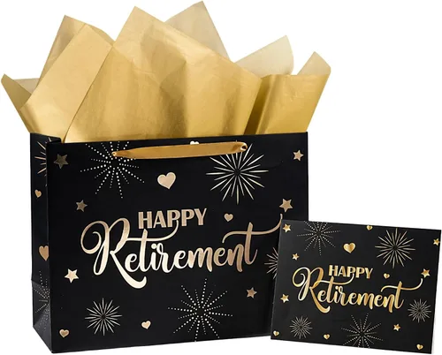Miniatura 14 de LeZakaa Bolsa de regalo de cruz de 13 pulgadas, bolsa de regalo cristiana dorada con papel de seda, etiqueta de regalo y tarjeta para bautizos