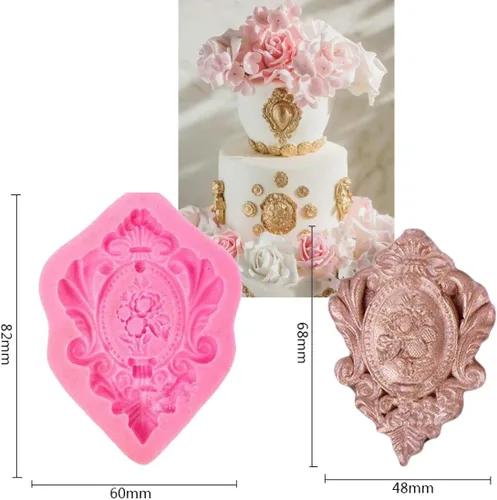 Miniatura 3 de Marco de fotos victoriano sugarcraft molde de silicona Cameo goma pastel decoración europea fondant cupcake decotions nivel arriba diy Borde