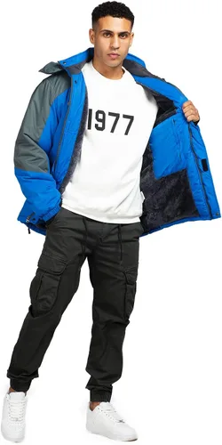 Miniatura 6 de CorBuyit Chaqueta de esquí con capucha para hombre, abrigo impermeable de invierno para nieve