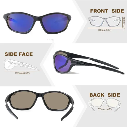 Miniatura 3 de Day & Night Sunglasses 2-Pack for Women & Teens – UV400 Mirrored and Yellow Lens Glasses for Outdoor and Everyday Use Amarillo/Espejo