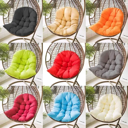 Miniatura 3 de Cojín de silla colgante para interiores y exteriores, reemplazo de cojín de silla de huevo colgante, cojín de silla hamaca colgante, almohada gruesa