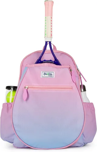 Ame & Lulu Mochila de tenis Big Love para niños Sorbete rosa y azul