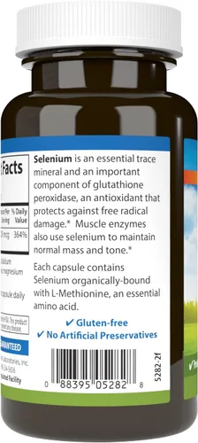 Miniatura 3 de Carlson - Selenio, 200 mcg sin levadura, salud de próstata y apoyo inmunológico, antioxidante, 180 cápsulas