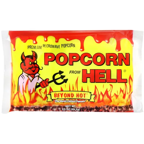 Miniatura 10 de KICKIN' Carolina Reaper - Palomitas de maíz para microondas con pimienta – Paquete de 6 – Palomitas de maíz gourmet picantes – Son una gran