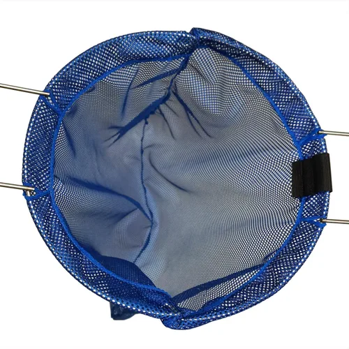 Miniatura 2 de Pesca submarina 0.197 in SS alambre mango azul pescado bolsa red malla, grande 26