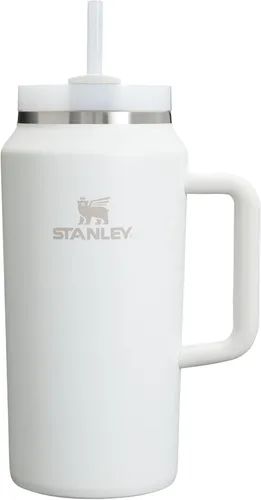 Miniatura 193 de Stanley Quencher H2.0 - Vaso de acero inoxidable con asa, pajilla y tapa FlowState giratoria de 3 posiciones; aislamiento térmico, sin BPA; apto