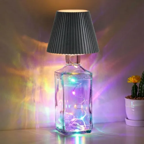 Miniatura 18 de WILIT Lámparas inalámbricas con pantalla de botella para lámparas de mesa, luces de barra de 3 niveles de brillo para bar de casa, lámpara