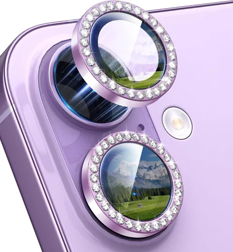 Miniatura 53 de Protector de Lente de Cámara Bling para iPhone 17 Pro / 17 Pro Max, Anillo de Metal con Diamante Individual con Dureza 9H, Protector de Pantalla