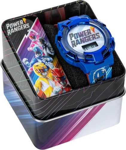 Miniatura 9 de Power Rangers - Reloj para niños, bisel iluminado con luces giratorias, pantalla LCD, fácil de leer, correa de plástico ajustable, perfecto