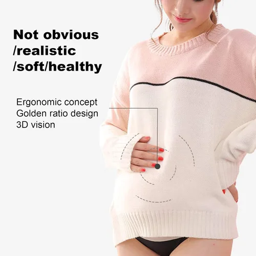 Miniatura 6 de Vientre falso de embarazo, silicona artificial flexible para adultos, vientre falso para embarazadas, vientre falso para embarazo, abdomen falso