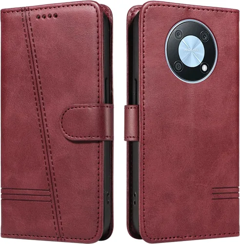 Miniatura 68 de Funda con tapa para Huawei Nova Lite 3, protección de 360 grados, a prueba de golpes, de piel sintética, con función atril y 3 ranuras