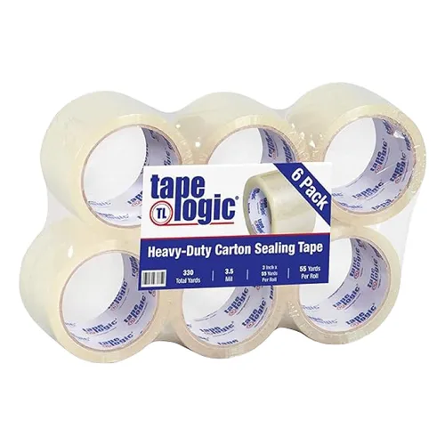 Miniatura 13 de Tape Logic Cinta de embalaje (6 rollos), 3" x 110 yardas - Fuerte recarga de cinta de embalaje para envío, mudanza, cumplimiento de pedidos