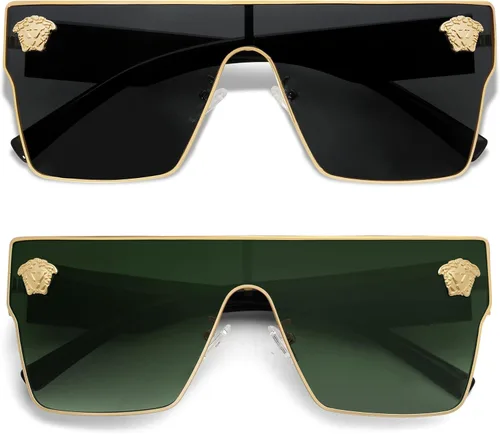 Miniatura 7 de Allarallvr Gafas de sol cuadradas de gran tamaño para mujeres hombres vintage de moda clásica gafas de sol de sol para mujer AR82087
