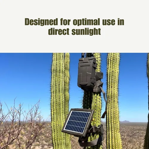 Miniatura 5 de Cuddeback Banco de energía solar #PW-3600 - Cargador de batería para cámaras CuddeLink y pistas - Cargador portátil para exteriores con batería NiMH